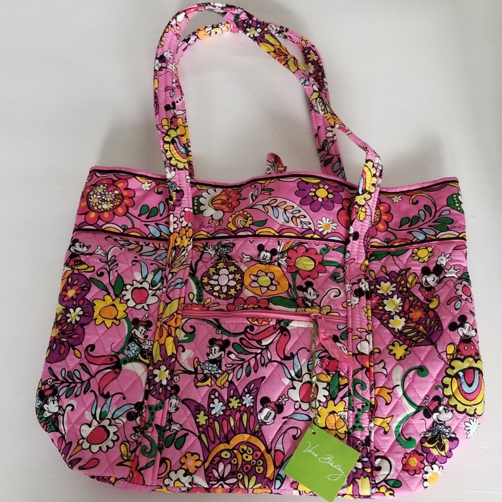 Vera Bradley Disney Parks Just Mousing Around large Iconic Vera Tote NWT
